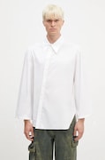 Andersson Bell koszula Bouquet Asymmetric Shirt męska kolor biały relaxed z kołnierzykiem klasycznym atb1138m