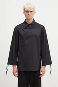 Andersson Bell koszula Bouquet Asymmetric Shirt męska kolor czarny relaxed z kołnierzykiem klasycznym atb1138m
