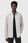 AllSaints cămașă din bumbac HAWTHORNE LS SHIRT culoarea negru, cu guler clasic, slim, M150SB