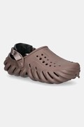 Παντόφλες Crocs X - (Echo) Clog χρώμα: καφέ, 207937