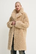 Plašč Stand Studio Camille Cocoon Coat ženski, bež barva, 61137-9061