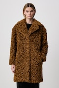 Stand Studio haină de blană artificială pentru femei Camille Cocoon Coat maro 61137-9061