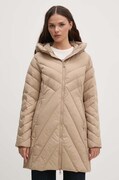 Пухова куртка Tommy Hilfiger жіноча колір бежевий перехідна WW0WW42622