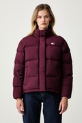 Tommy Jeans kurtka puchowa damska bordowa DW0DW18610