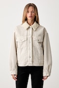 Levi's jeans jakna ženska denim 90S SHERPA bež A4435