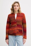United Colors of Benetton kardigan z dodatkiem wełny kolor pomarańczowy 105CD6880