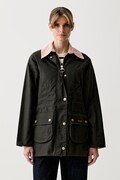 Barbour BEADNELL parka jacket Women's with cotton green LWX1402