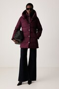 Lauren Ralph Lauren kurtka pikowana damska bordowa 297962420