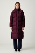 Tommy Jeans kurtka puchowa damska bordowa DW0DW18860