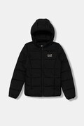 EA7 Emporio Armani kurtka pikowana dziecięca czarna 8NFB08 FNF8Z