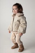 Дитяча куртка Donsje Bloci Jacket колір бежевий 4086300