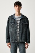 Levi's jeans jakna moška bombažna RELAXED FIT modra A5782