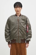 Alpha Industries kurtka bomber MA-1 Vintage męski kolor zielony przejściowa oversize 148127