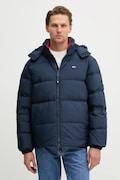 Páperová bunda Tommy Jeans pánska, tmavomodrá farba, zimná, oversize, DM0DM19786