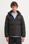 Tommy Jeans geaca de puf barbati, culoarea negru, de iarna, oversize, DM0DM19786