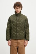 Bunda Barbour OS Transport Quilted Jacket pánska, zelená farba, prechodná, oversize, MQU1796