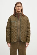 Куртка Barbour Liddesdale Liner Quilted Jacket чоловіча колір зелений демісезонна oversize MQU1788