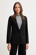 United Colors of Benetton marynarka kolor czarny jednorzędowa gładka 2962DW00H