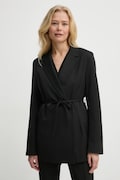 Сако Samsoe Samsoe в черно с едно копче с изчистен дизайн