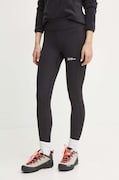 Jack Wolfskin legginsy sportowe Klintal damskie kolor czarny gładkie 1508901