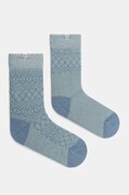 Čarape Skechers 2-pack za žene, boja: zelena, SK41047