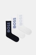 BOSS skarpetki 3P QS Rib Logo CC 3-pack kolor biały 50524259