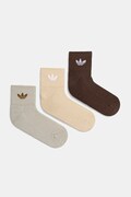 Ponožky adidas Originals 6-pak béžová farba, IX5278