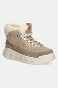 Gležnječe od brušene kože UGG Terretrail Cozy Lace za žene, boja: zelena, s platformom, s toplom podstavom, 1158210-SAN