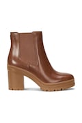 Lauren Ralph Lauren ghete chelsea de piele Cailie femei, culoarea maro, cu toc drept, 802937825002