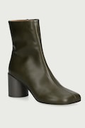 MM6 Maison Margiela боти дамски от кожа зелени S59WU0235.P3628