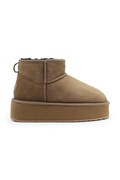 Semišové snehule Emu Australia Stinger Micro Flatform hnedá farba, W13082.CORI
