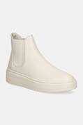 Kožené topánky chelsea Copenhagen dámske, béžová farba, na platforme, CPH91