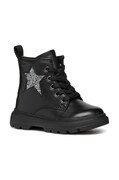 Geox ghete din piele pentru copii KIDDARTAH culoarea negru, B465YA.085EW
