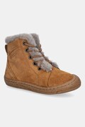 Detské zimné semišové topánky Froddo MINNI SUEDE LACES tmavomodrá farba, G2110140
