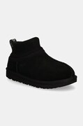 Detské semišové snehule UGG KIDS' CLASSIC ULTRA STRETCH CUFF čierna farba, 1157702K