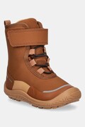 Reima buty zimowe dziecięce Talvella Kids kolor brązowy 5400150A