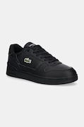 Usnjene superge Lacoste T-Clip Set črna barva, 48SMA0031