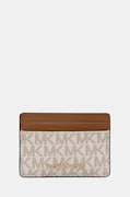 Θήκη για κάρτες MICHAEL Michael Kors χρώμα: καφέ, 32F1GJ6D0B