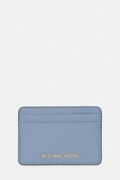 MICHAEL Michael Kors etui na karty skórzane kolor niebieski 32F7GF6D0L
