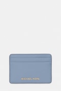 MICHAEL Michael Kors etui na karty skórzane kolor niebieski 32F7GF6D0L