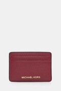 Δερμάτινη θήκη για κάρτες MICHAEL Michael Kors χρώμα: μαύρο, 32F7GF6D0L