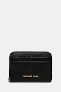 Kožená peněženka MICHAEL Michael Kors černá barva, 32T4GJ6Z5L