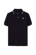 Дитяче поло Emporio Armani колір чорний з принтом 8N4FB3 1JPTZ