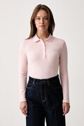 Lacoste longsleeve damski bawełniany z elastanem różowy PF5464