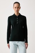 Lacoste блуза с дълги ръкави дамска от памук с еластан зелена PF5464