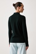 Lacoste longsleeve damski bawełniany z elastanem zielony PF5464
