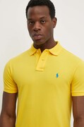 Polo Ralph Lauren polo bawełniane kolor żółty gładki 710795080