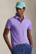 Polo Ralph Lauren polo bawełniane kolor fioletowy gładki 710795080