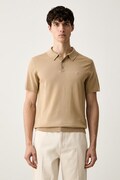 Michael Kors polo męskie wełniane beżowe CT460C47AP