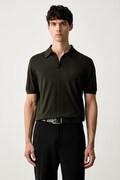 Armani Exchange polo swetrowe męskie bawełniane zielone 8NZF5D ZM3JZ